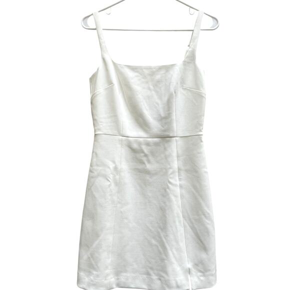 French Connection Dresses & Skirts - NEW French Connection Cream Whisper Sleeveless Mini Dress Adjust Straps Womens 2